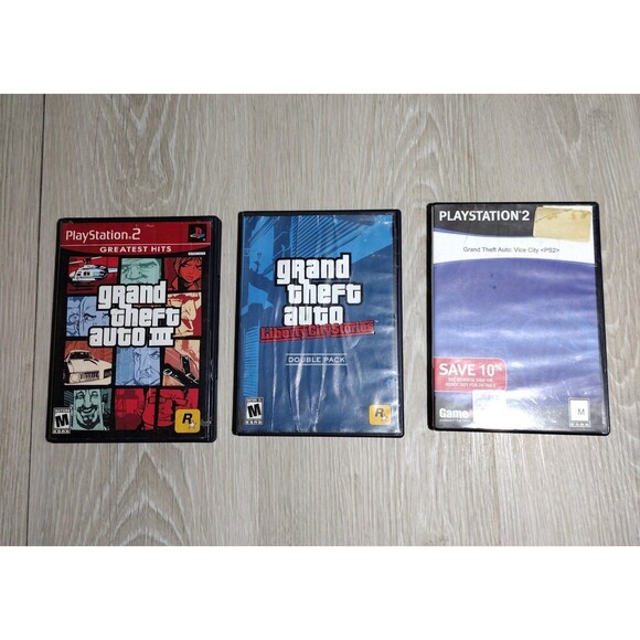 Grand Theft Auto - 3 Game Bundle - PS2 - Picture 1 of 6